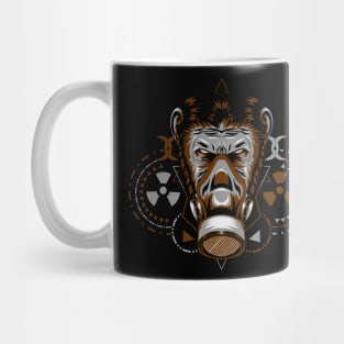 apes mask monkey ilustration Mug